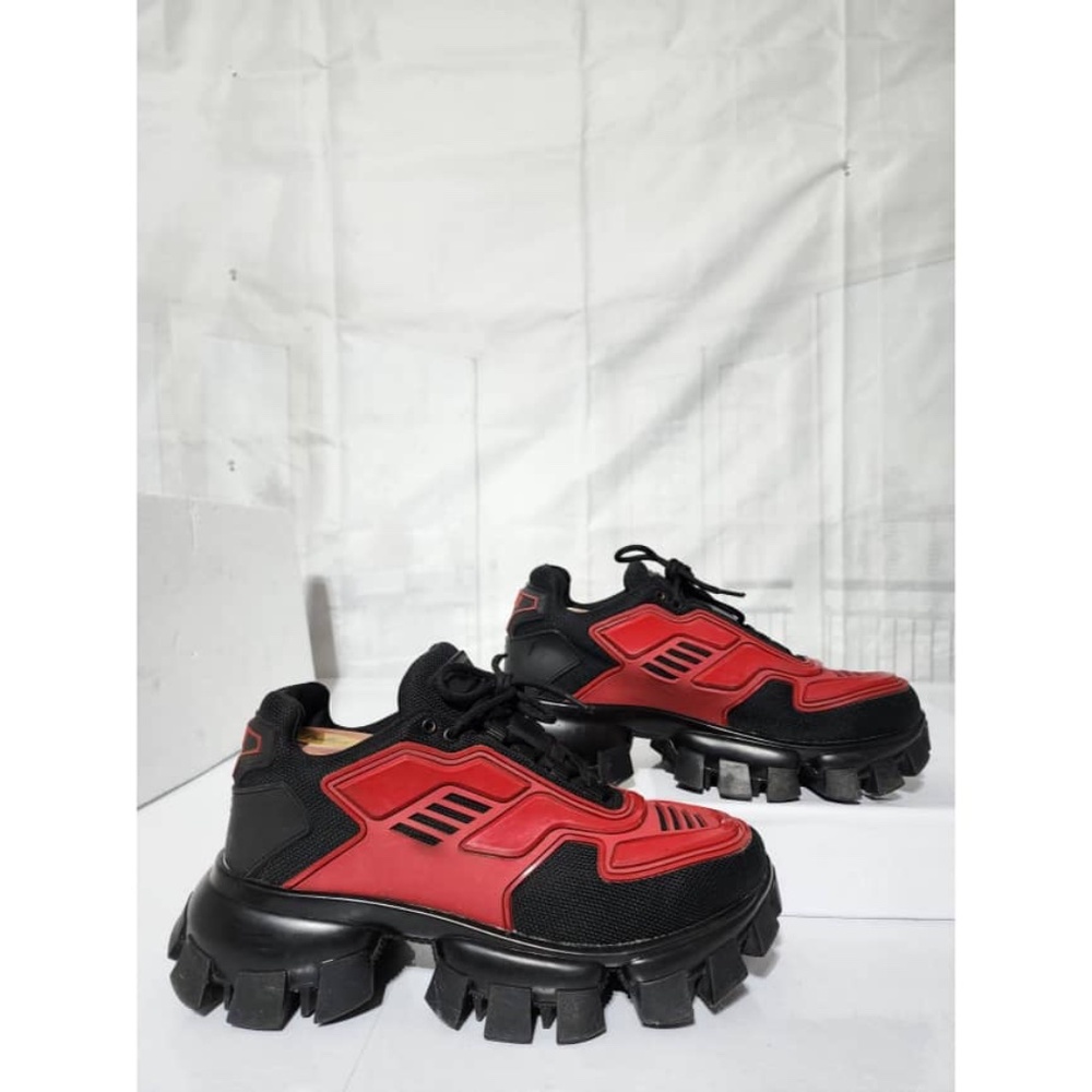 Authentic Prada Cloudbust Thunder Sneakers Red An… - image 1